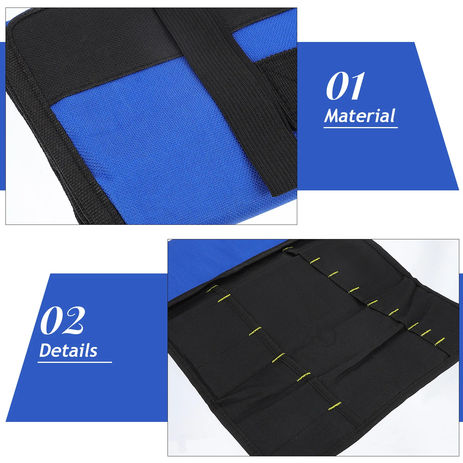 Outdoor Storage Bag Tool Organizer Multipurpose Oxford Cloth Portable Reel Type Repair Tool Storage Pouch Reel Type Bag