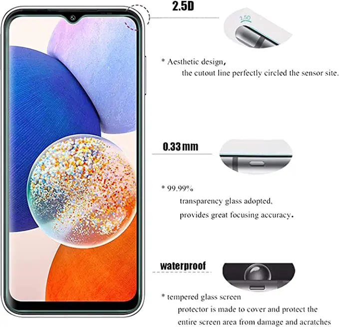 3 szt. Szkło hartowane do ochraniacza ekranu Honor X6 X8 5G 70 Lite do Huawei Nova Y61