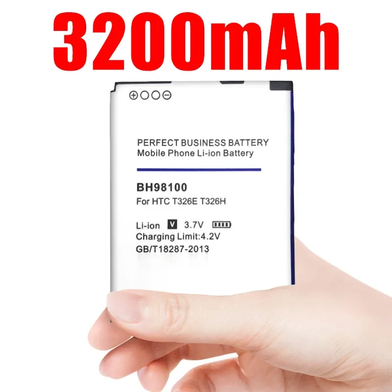 New 3200mah Bh98100 Battery for Htc Desire Sv T326e p T326h Phone Replacement