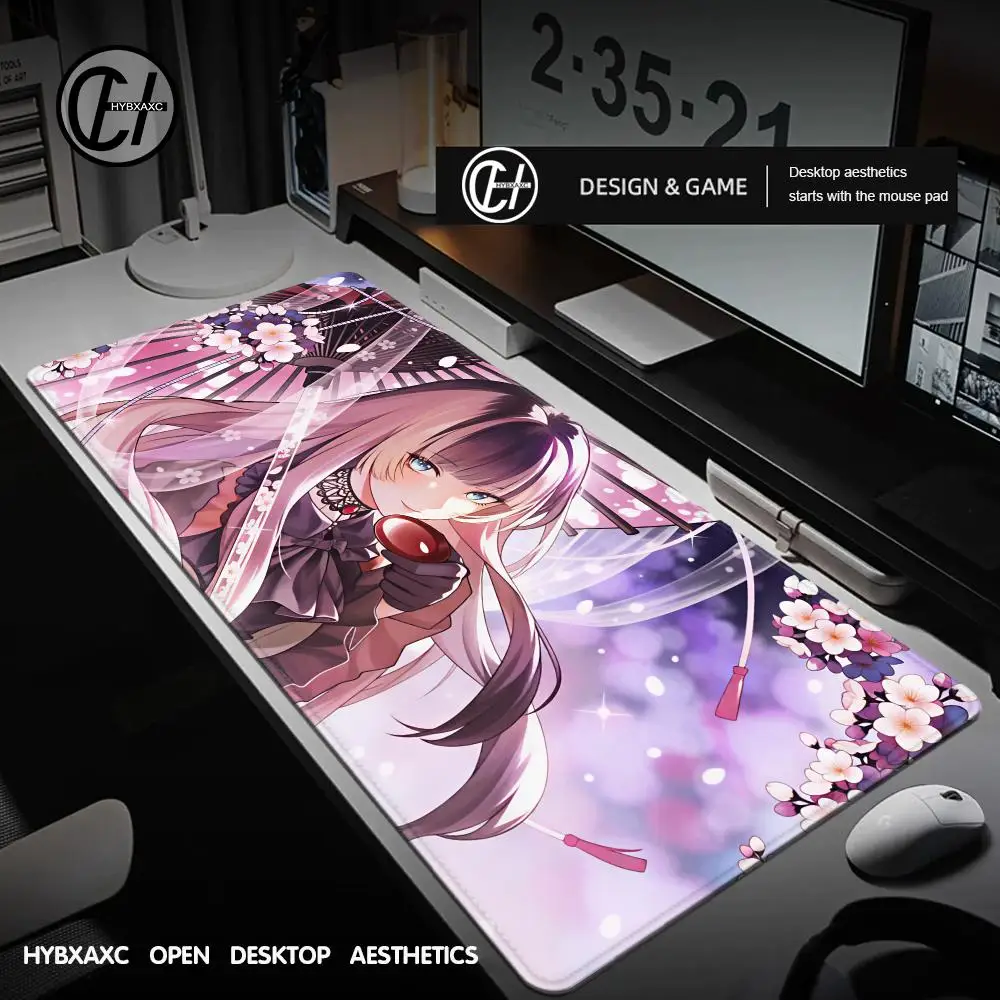 Juufuutei Raden Virtual Idol HD Printed Gaming Mouse Pad with Lock Edge Extended Desk Mat for Office And Keyboard Accessories