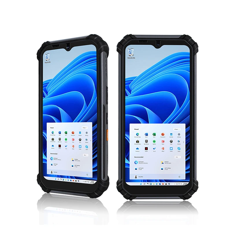 Windows 11 Pro Mini Rugged Tablet Handheld 2D Mobile Barcode Scanner Terminal Charge Cradle Waterproof Tablet 8GB RAM 256GB ROM