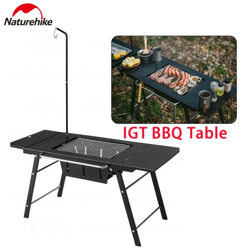 

Naturehike Camping IGT BBQ Table Foldable Portable Stove for Outdoor Picnic Cookware Camping Equipment BBQ Table With Grill