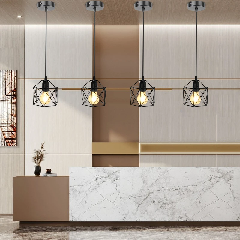 LED Pendant Lights Ceiling Lamp E27 Replaceable Bulb Light Hanging Lighting Chandelier Lamps For Living Room Dining Room Kitchen