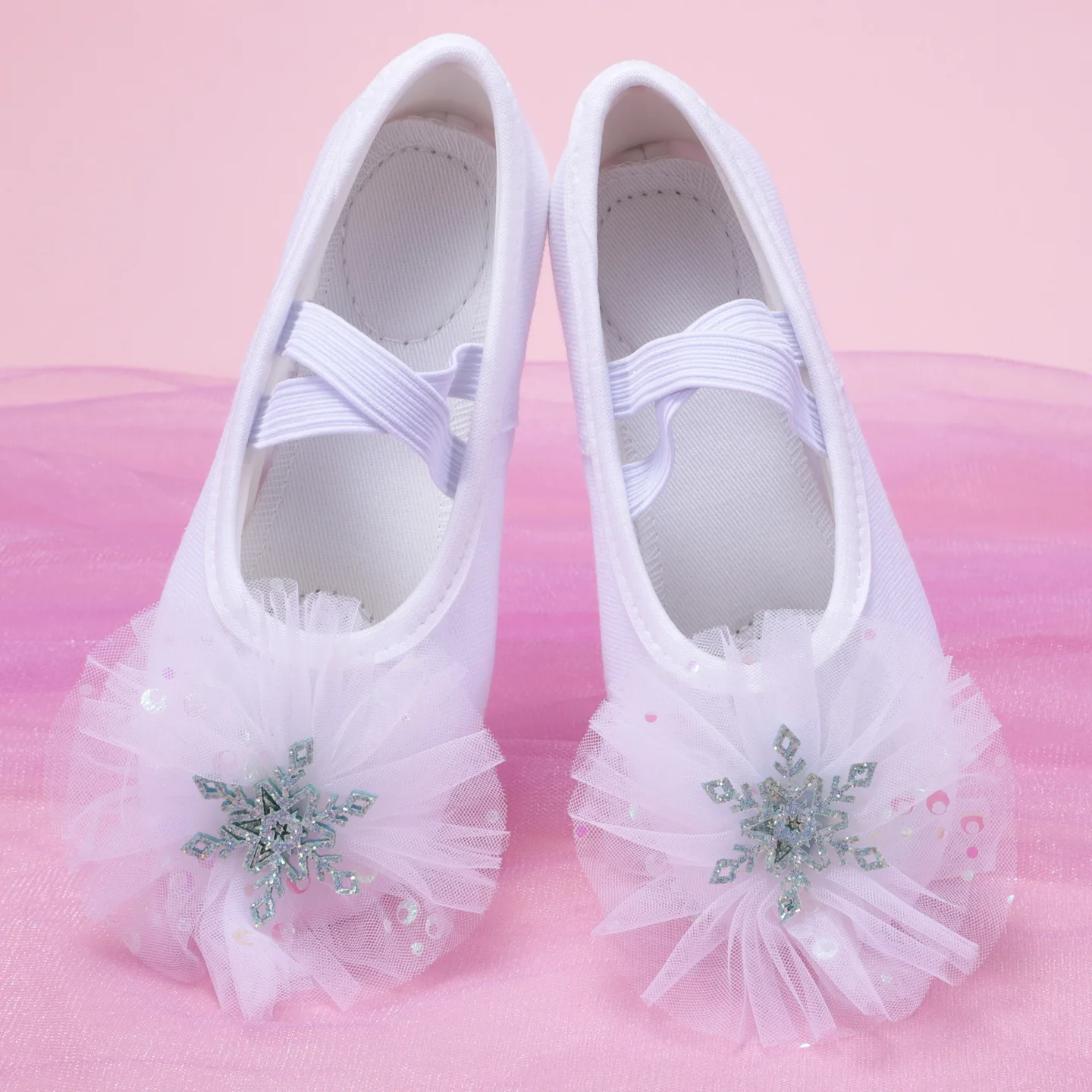 

Танцевальная обувь женская белая снежинка Танцевальная обувь балетки на плоской подошве сценические аксессуары Женские кроссовки Линия танцевальная обувь тренд 2025