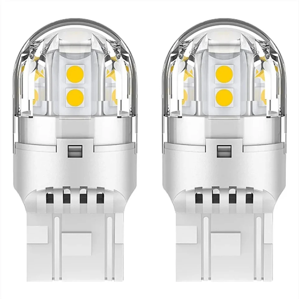 Высококачественная алюминиевая Светодиодная лампа P21W 1156 для автомобиля, лампа 1157 7440 7443 T20 W21W 21/5W BAY15D 3157 3156, автомобильная лампа заднего хода, 2 шт.