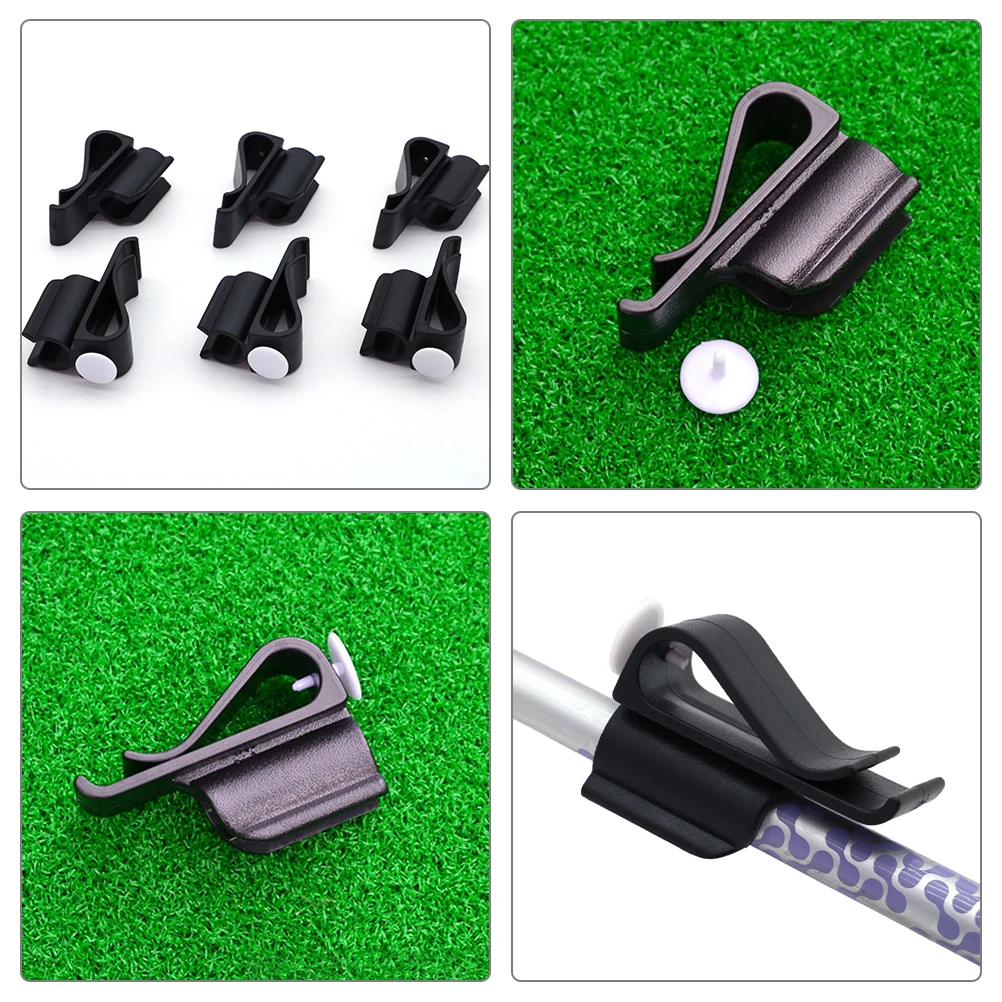 

14pcs Clip Spring Club Organizer Clips Loaded Black Golf Putter Clip Red Durable Firmly Fixed Golf Bag Accessories Organizer