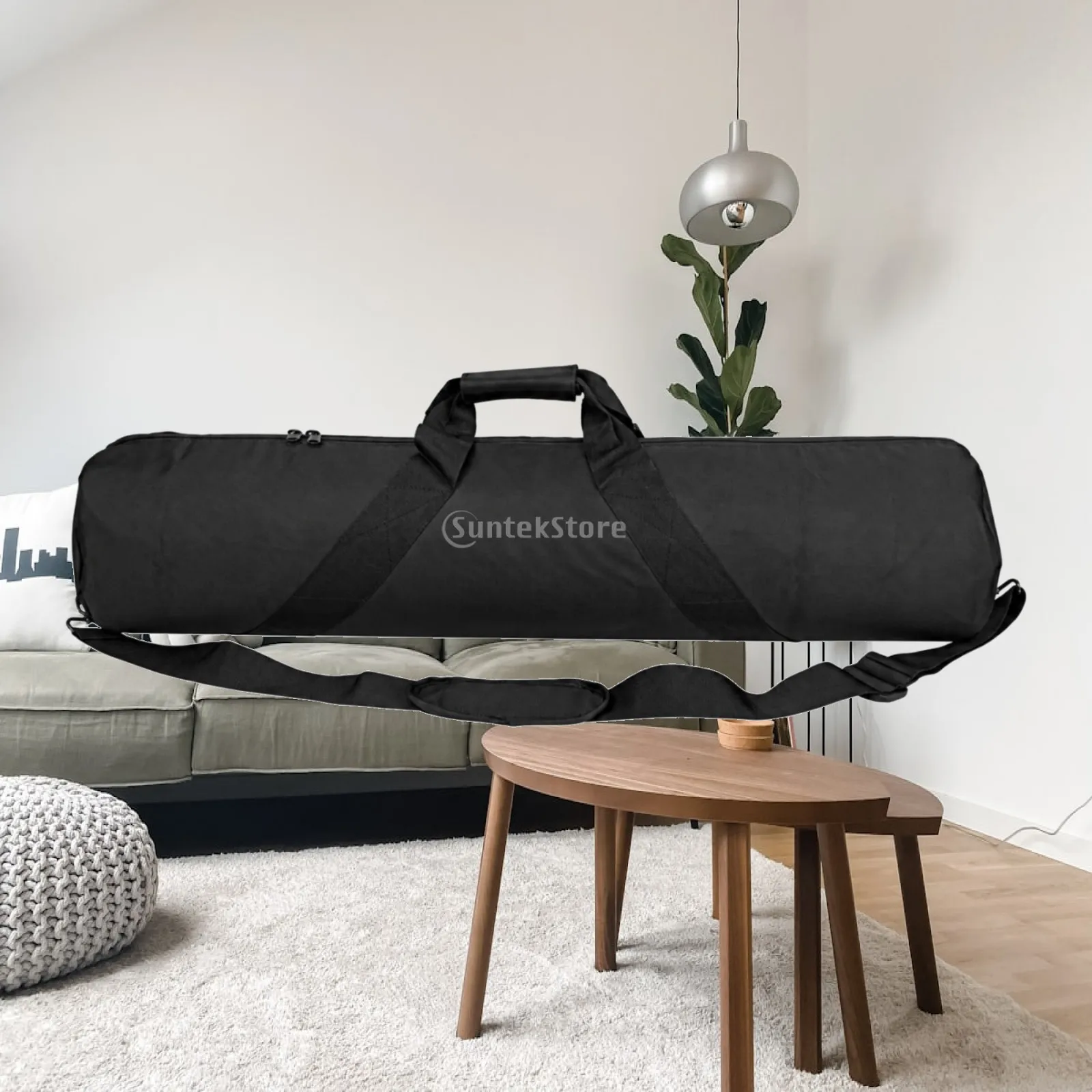 Soft Lined Tripod Carry Bag Oxford Cloth Cylindrical Case for Long Lens Stands and Studio Accessories