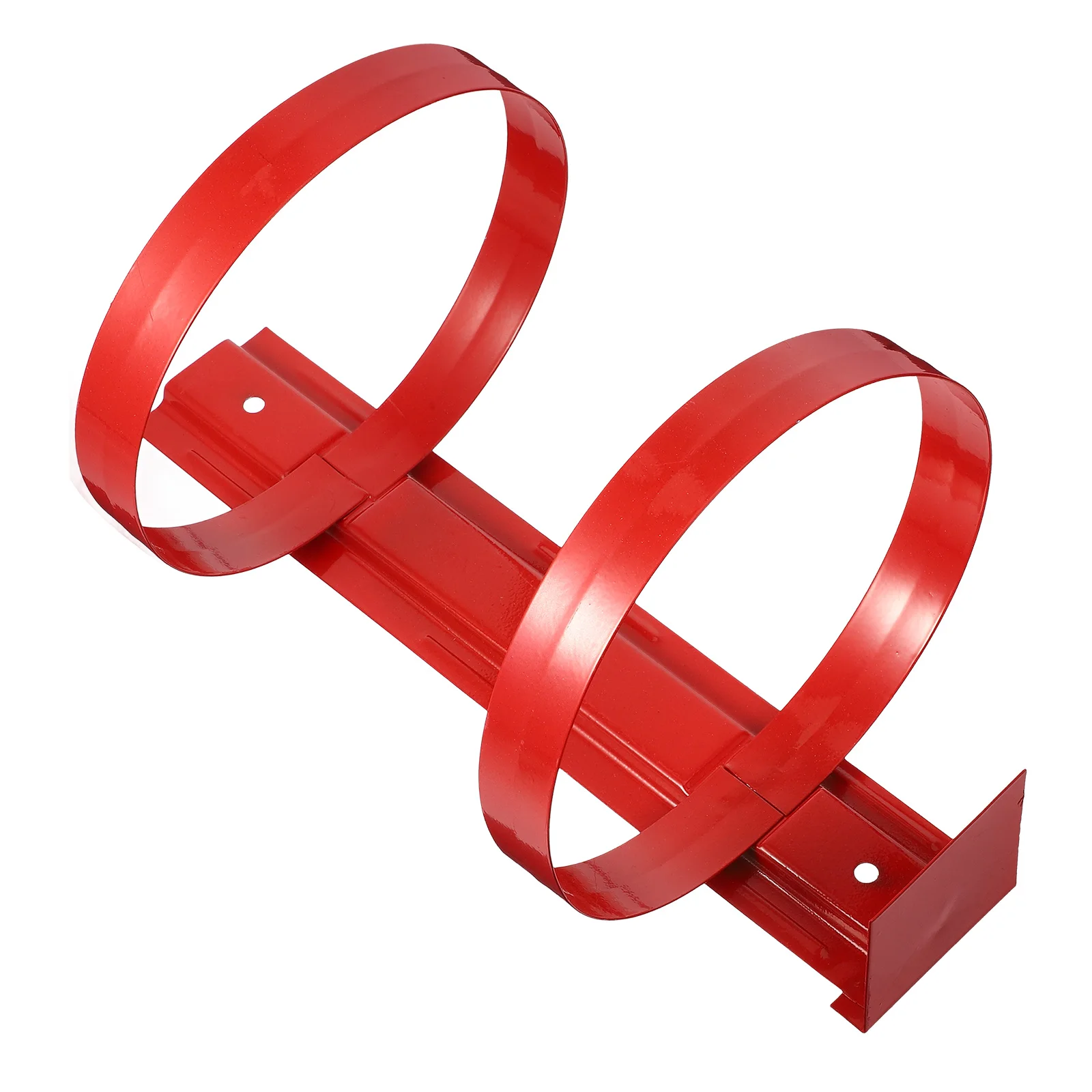 

1pc Iron Fire Hanger 5kg Iron Fire Extinguisher Hanger Wall Mount Red Rack Durable Safe Easy Install Car StorageBracket