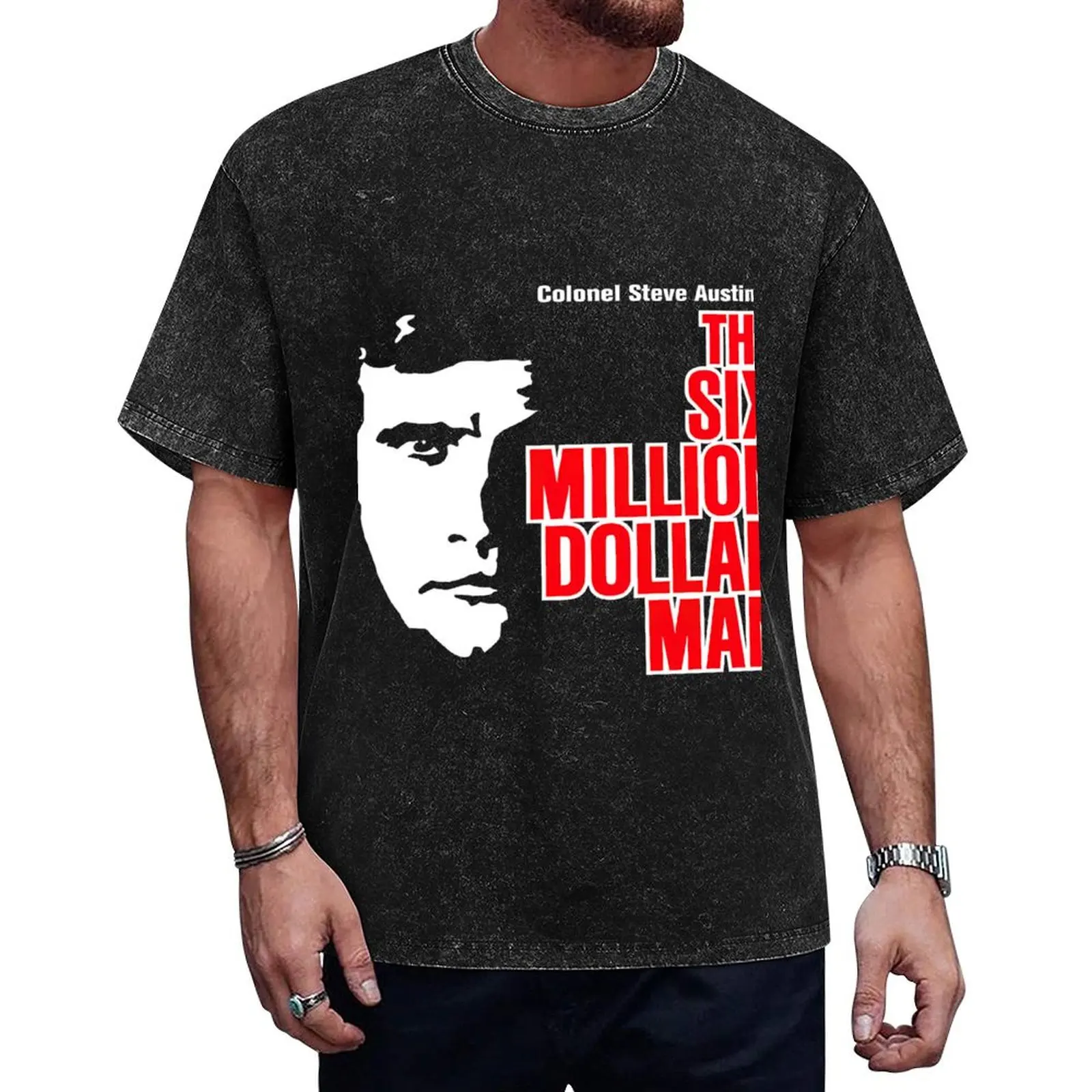 

Six Million Dollar Man The Six Million Dollar Man by T-Shirt animal prinfor boys anime stuff plain black t shirts men