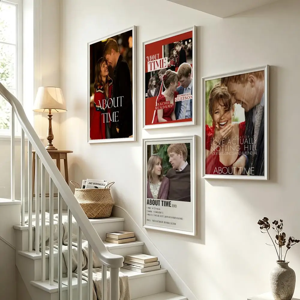 movie About Time Poster Poster HD Waterproof Self-adhesive Art Print Wall Decor for Bedroom Living Room Gift