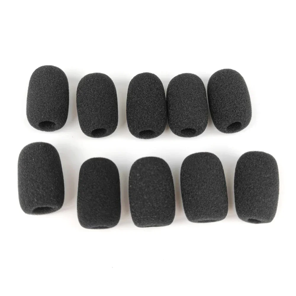 10 Pcs Suitable for Comta shooting headset noise reduction headset tactical headset microphone sponge cover accessories
