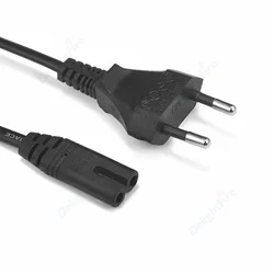 EU Power Cable Extension Cord  IEC320 C7 Figure 8 Power Cord For Samsung LG Sony TV Monitor Power Supply PS3 XBox Charger