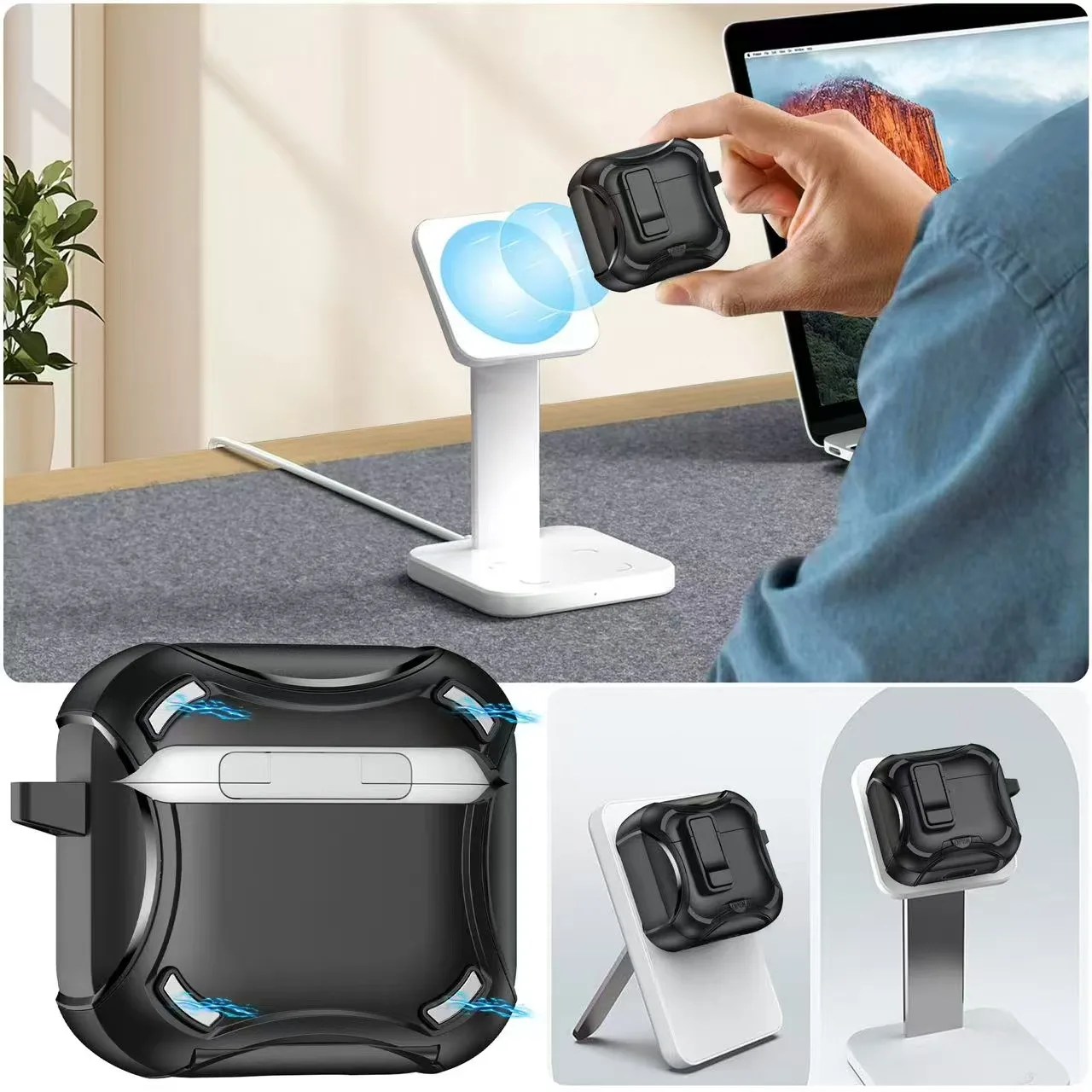 Новинка 2025 года для Airpods 4, чехлы, надежный чехол для наушников, весенний новый магнитный чехол для наушников, аксессуары, чехол для AirPods Pro 2, чехол