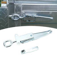 Trailer Spring Hasp Heavy Duty Galvanized Iron Door Handle Buckle Hasp Safety Lock Clamp Latch for RV Camper Caravan