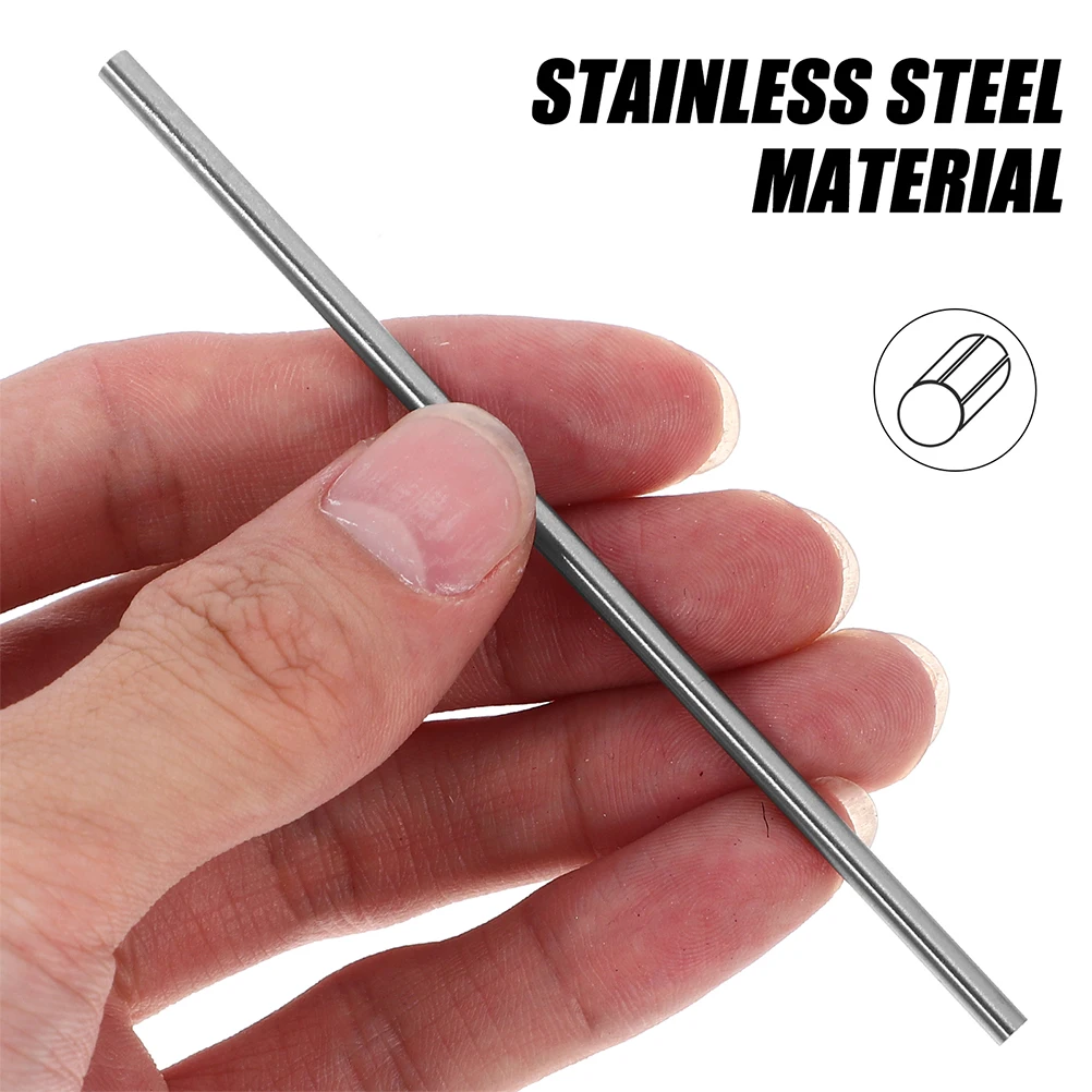 

8 Pcs Hole Plate Fixed Steel Stick Stainless Blocking Pins Metal Peg Board Accessory Knitting Needle Pegs Rods Silver