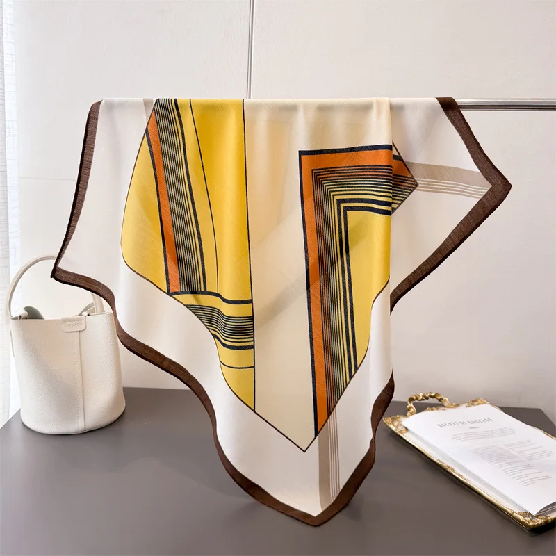 

Новинка 2023 года, 68 см, модный шарф с принтом головы лошади для женщин, универсальный летний солнцезащитный тюрбан, шарф, мягкий квадратный шарф Echarpe