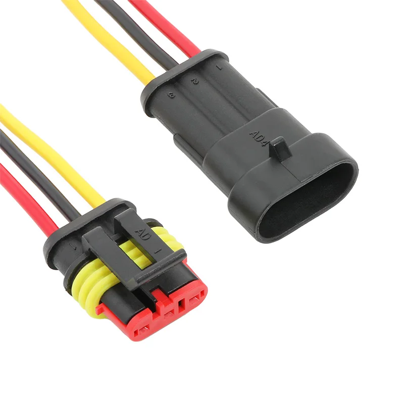 254/622 szt. Wodoodporne złącze przewodu samochodowego 1/2/3/4Pin zaciski elektryczne kabel w pudełku uszczelnione połączenie do motocykla samochodowego — zdjęcie 5