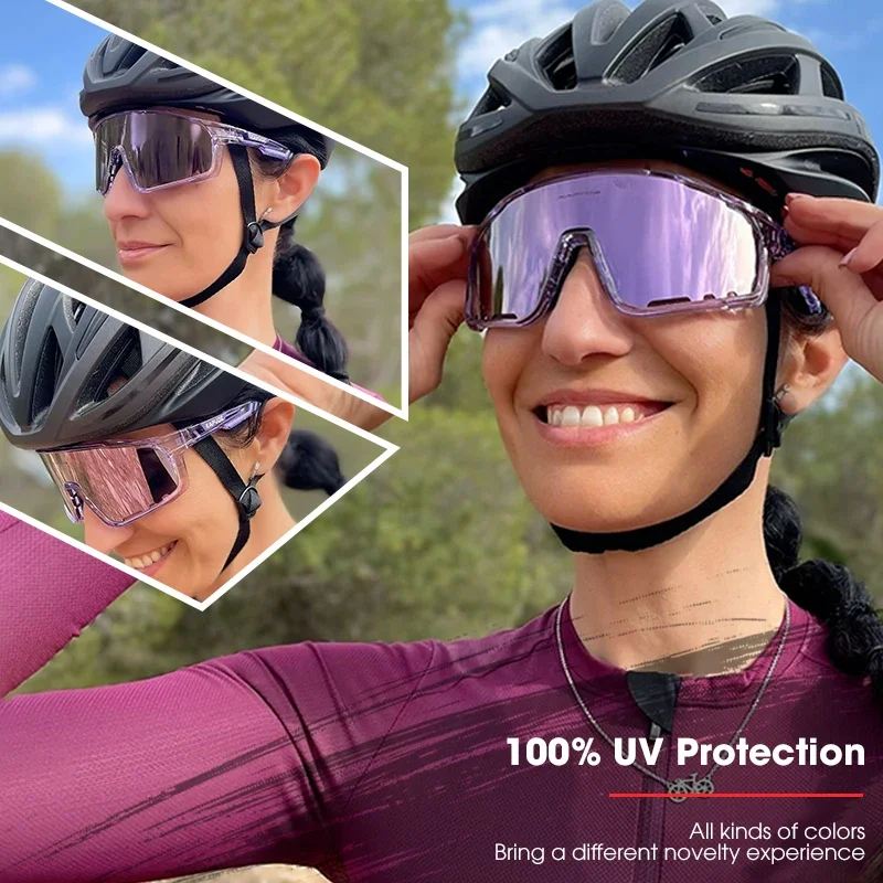 Kapvoe Cycling Glasses MTB Cycling Sunglasses Polarized Men\'s Sunglasses UV400 Racing Bike Glasses Eyewear Women Sport Goggles