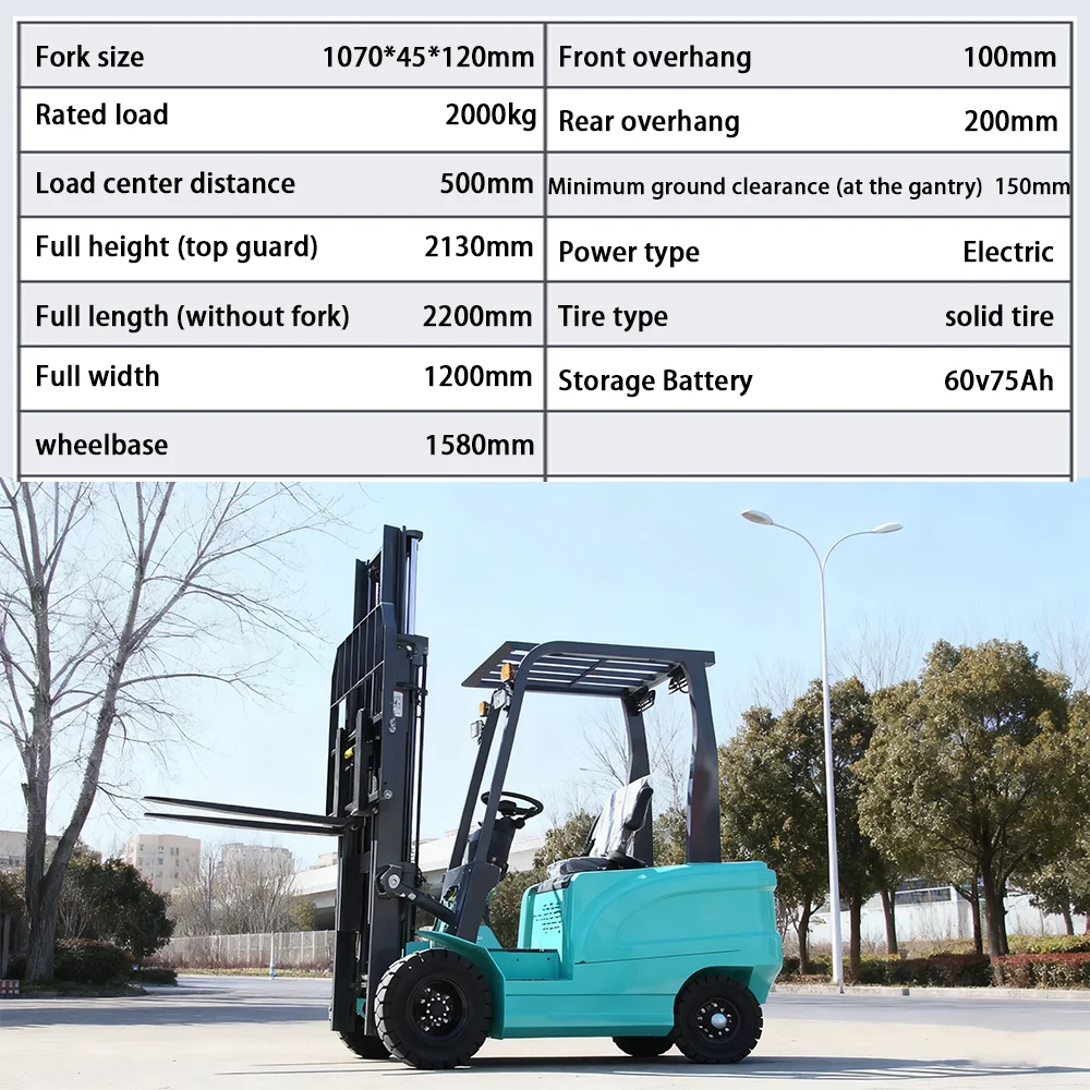 Pagamento completo, non un deposito, nave libera, carrello elevatore elettrico da 4000 libbre, capacità nominale del cambio laterale, camion sollevatore