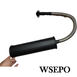 168F 170F Flexible Long Muffler Assy. Silencer Exhaust Pipe Assembly Fits GX160 GX200 And Similar Clone 163CC-212CC Gas Engines