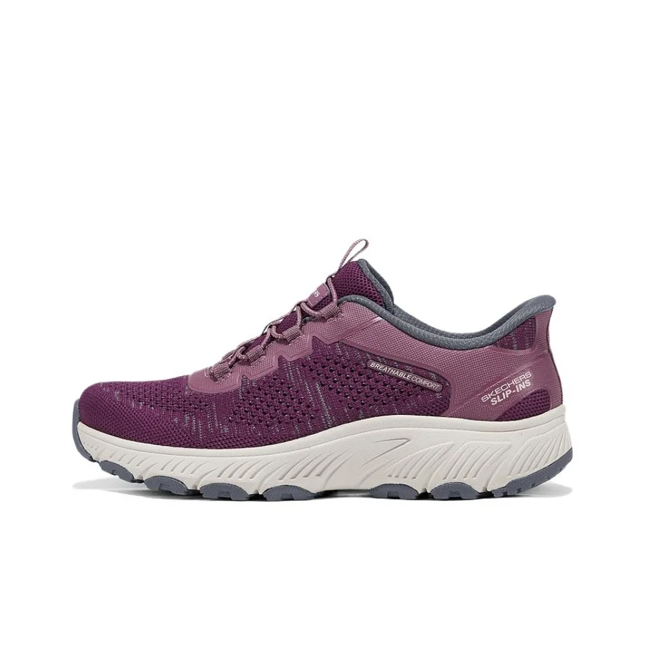 Skechers OUTDOOR WOMENS Fabric Comfortable Low top Casual Shoes Women's Purple 180298-MVE