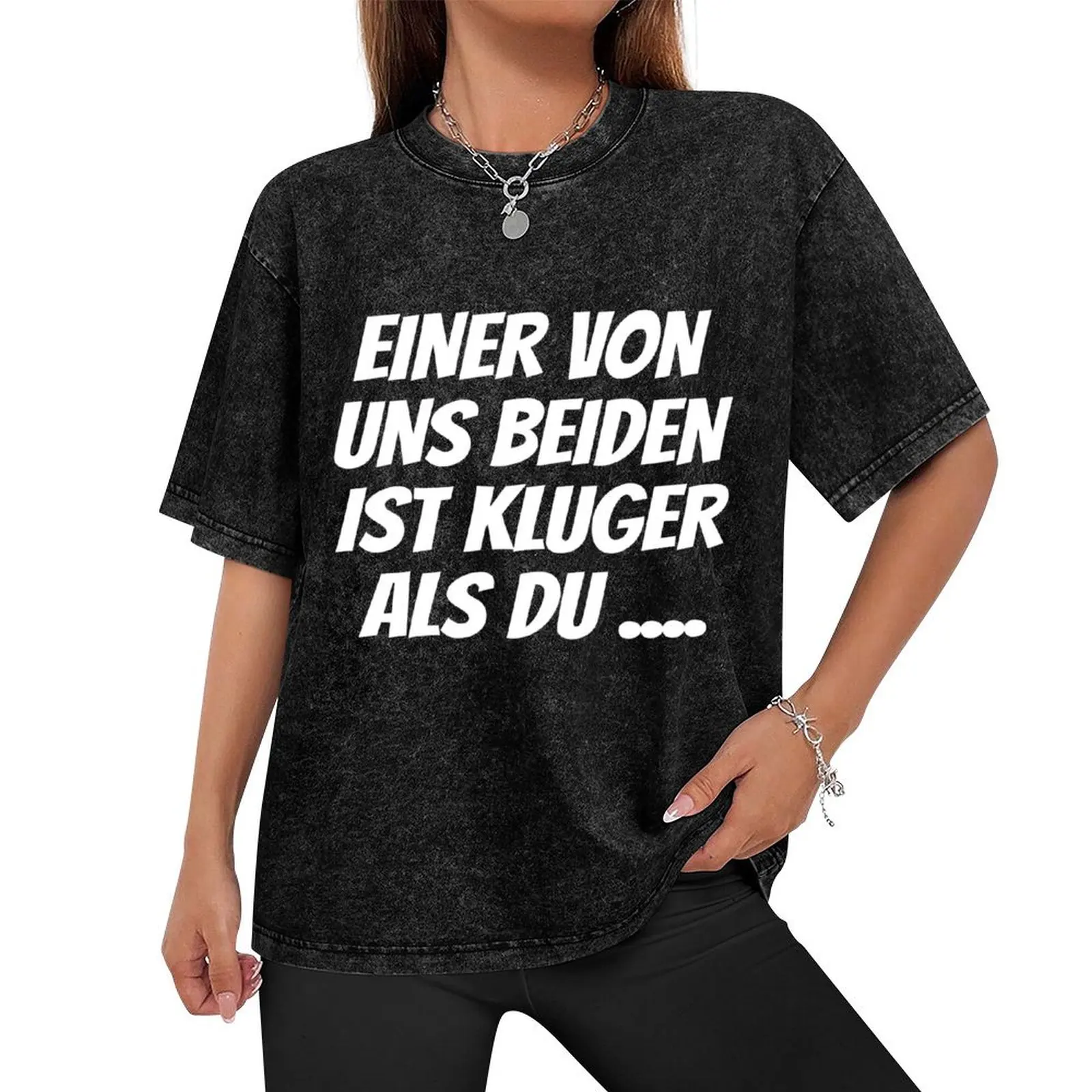 Einer Von Uns Beiden Ist Klüger Als Du, einer von uns beiden ist klüger als du shirt T-Shirt graphics vintage t shirt men