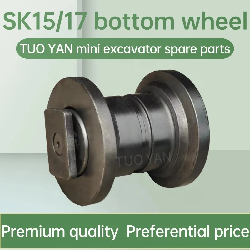 Large Stock SK20 Bottom Wheel Mini Excavator Track Roller for Kobelco Sk17 Construction Machinery Parts SK15 Bottom Roller