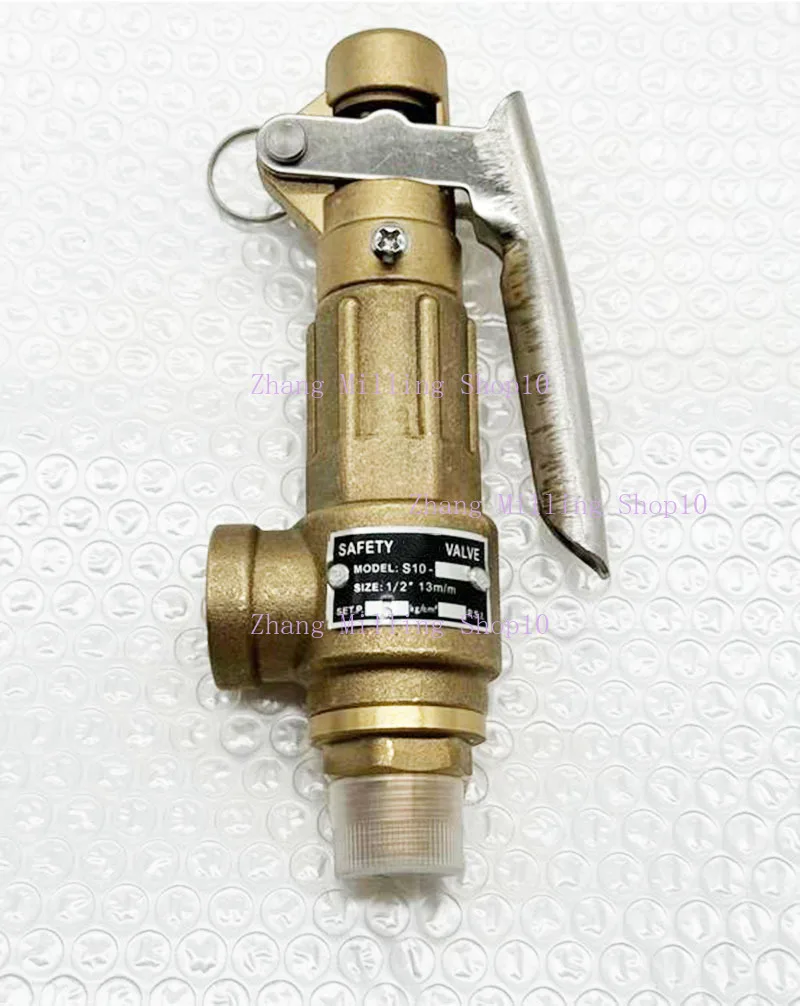 

Медный предохранительный клапан S10L 1/2 "3/4" 1 "латунный предохранительный клапан давления 5 бар/8 бар/10 бар для винтового воздушного компрессора DN15/DN20/DN25