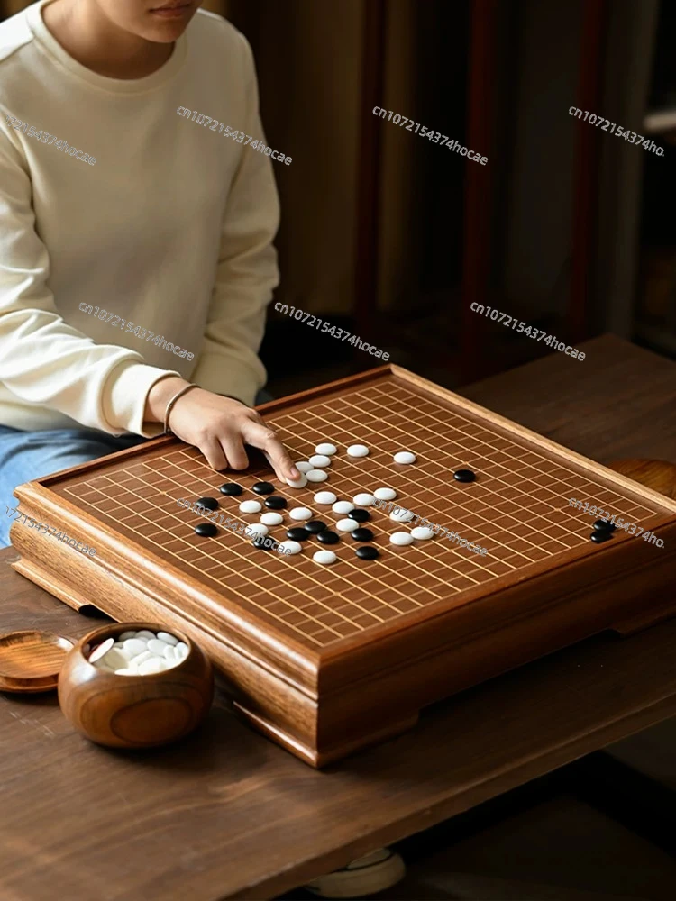 Go Yunzi Wooden Chessboard Chess Table Go Pig Go Jar High-end Set Gobang