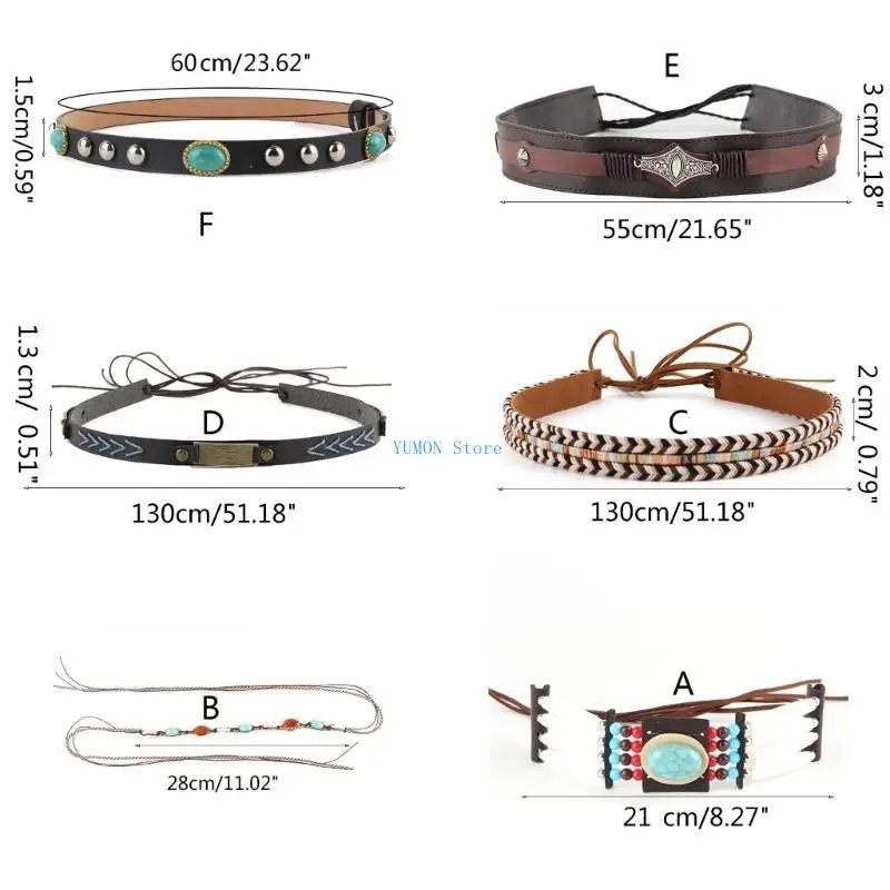 D0UD قبعة رعاة البقر الفرقة الغربية مطرز قبعة الفرقة رصع قبعة الفرقة الغربية قبعة حزام الفرقة الأمريكيين الأصليين قبعة الفرقة