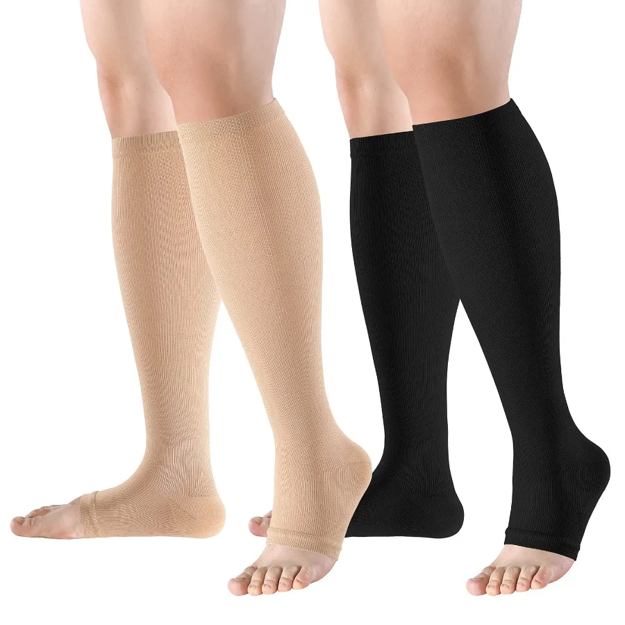 Medical Grade Compression Stockings Leg Calf Compression Socks for Varicose Veins Edema Shin Splints Nursing Support