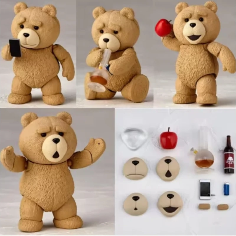 Urocza figurka misia Teddy z filmu Ted 2, figurka akcji Ted, model w stylu Modelgk Yamaguchi, kolekcjonerska ozdoba, lalka, zabawka, prezent urodzinowy