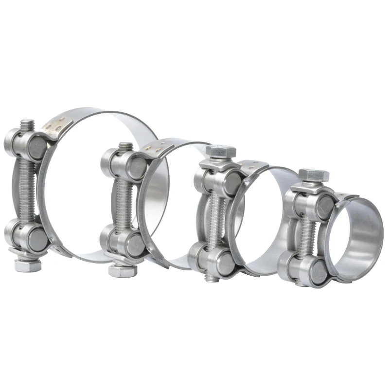 

304 stainless steel super strong clamp for automotive exhaust pipe modification special clamp throat clamp 32-35mm 36-39mm