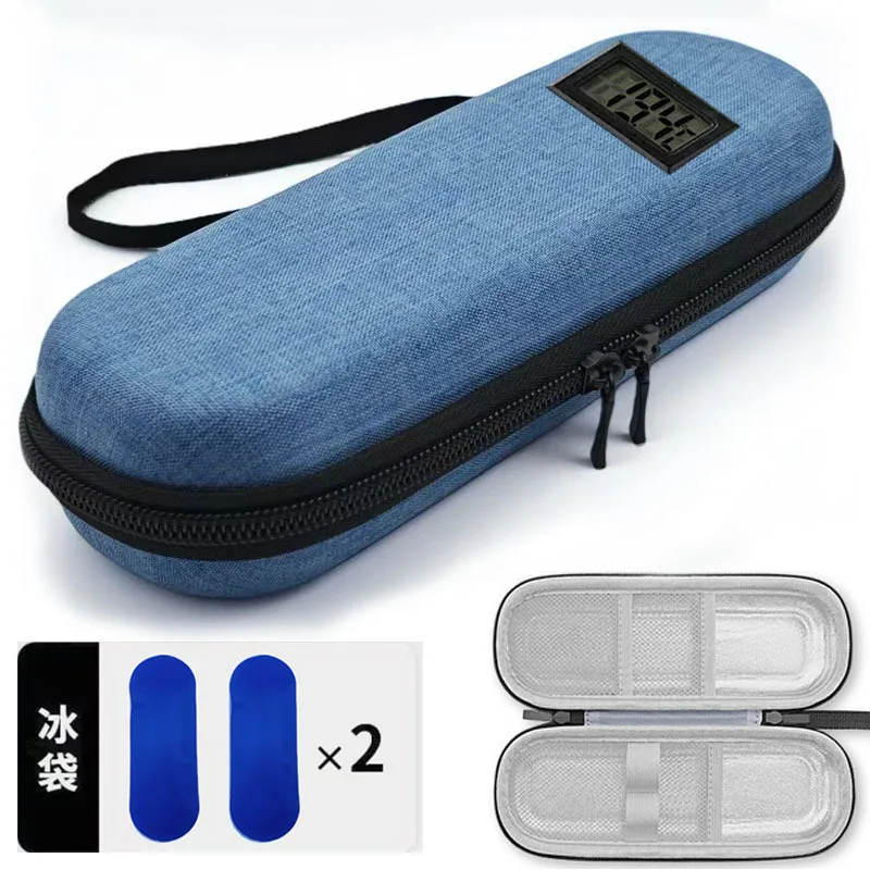 Portable Waterproof Diabetic Insulin Cooling Bag Carry On Medication Protector Mini Refrigerated Drug Freezer Cooler Case with I view 2