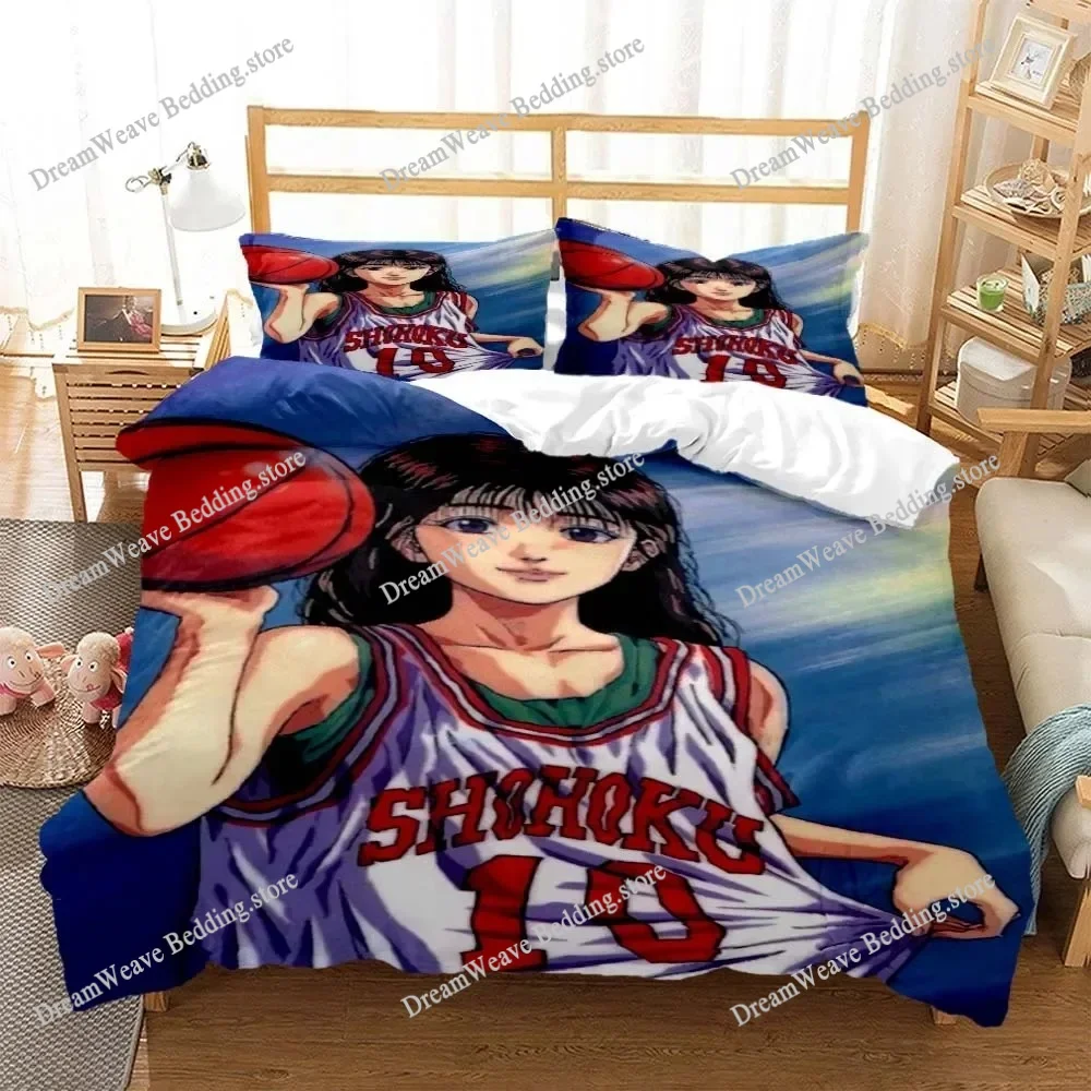 

Slam Dunk Cartoon Printed Bedding Sets Exquisite Bed Supplies Set Duvet Cover Bed Comforter Set Bedding Set Luxury Birthday Gift