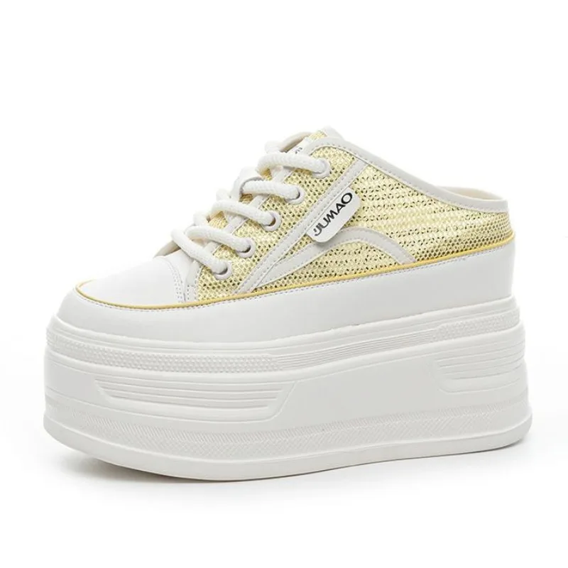 12cm-air-mesh-synthetic-shoes-pumps-2025-fashion-breathable-women-platform-wedge-chunky-sneakers-hollow-spring-summer-slipper