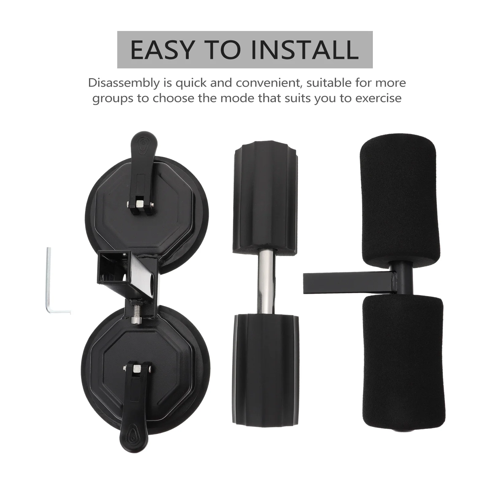 

1 pc Sit-Up Assistant Device Dual Suction Cups Non-Slip Adjustable Height For Ab Training Fitness Equipment Sit Up Tool