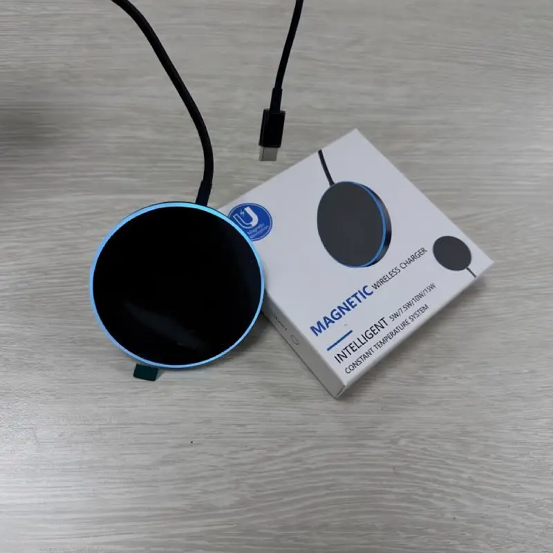 Draadloze Oplader 15W USB C Snel Opladen LED Oplader 1Pack 2Pack Voor Oortelefoon Desktop Oplader voor iPhone 14 15 16 17