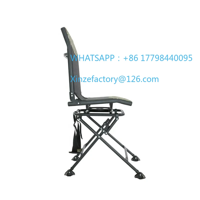 تخصيص على ظهره كرسي الصيد القابل للطي 360 درجة الصيد كرسي دوار كراسي الرماية الصيد
