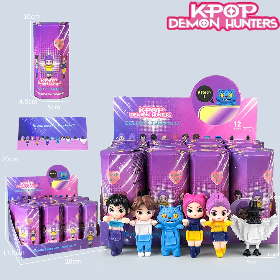 Nueva figura de cazadores de demonios Kpop, caja ciega, figura de cazadores de demonios, juguete Huntrix, Derpys Tiger Rumi Mira Zoey Sussy, adorno