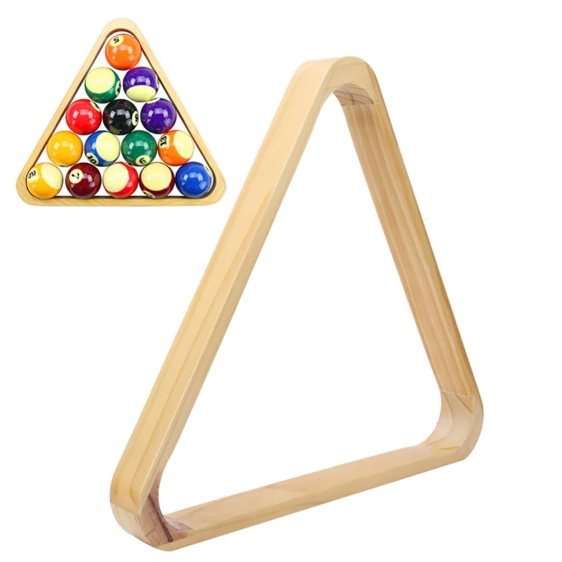 

Wooden Professional Billiards Triangular Rhombus Frame Snooker Balls Rack Sports Supplies AccessoriesAmerican
