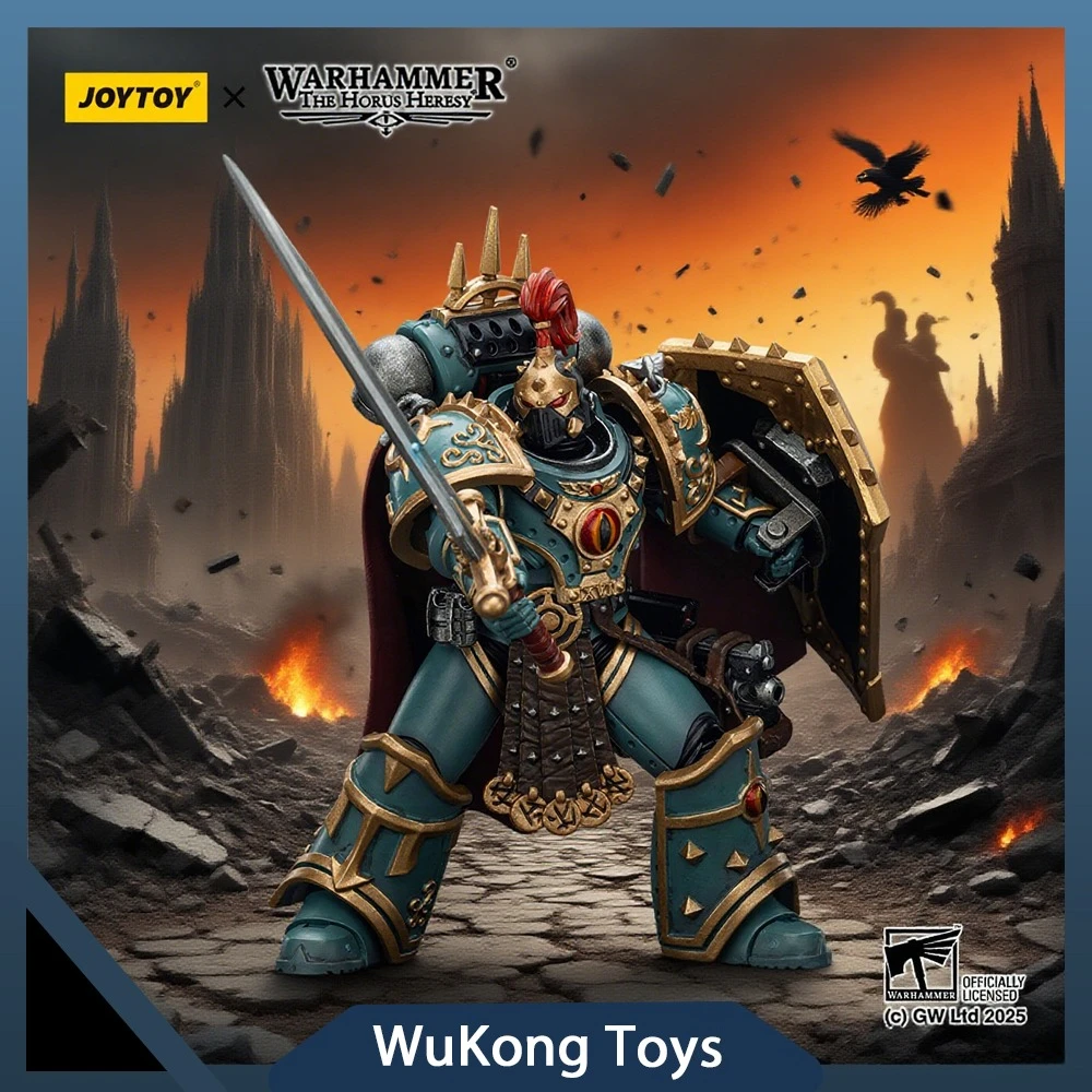 

JOYTOY Warhammer 30K Action Figure 1/18 Sons of Horus 'Little’ Horus Aximand,Captain of the 5th Company Collection Model Toys