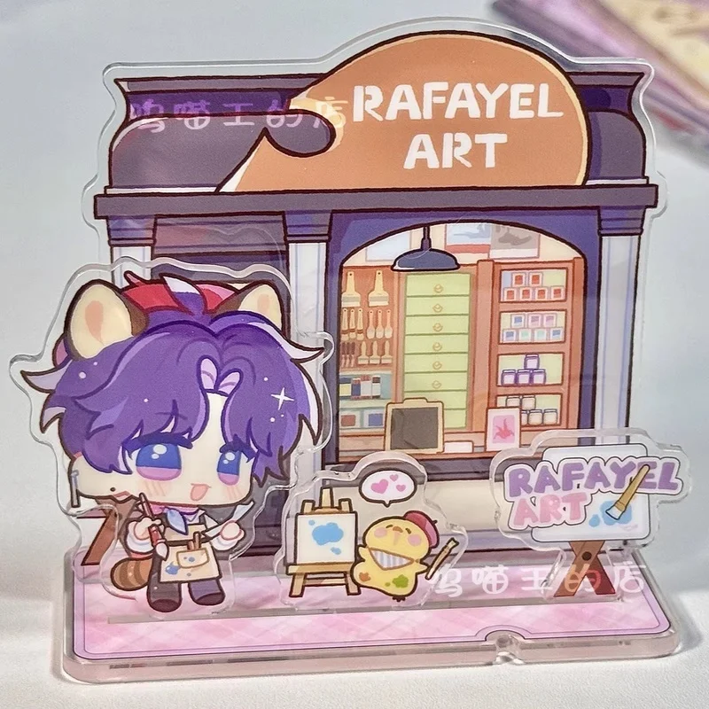 Game Love And Deepspace Xavier Zayne Rafayel Sylus Acrylic Stand Doll Mini Figure Model Plate Cosplay Toy Game Collectibles Gift view 3