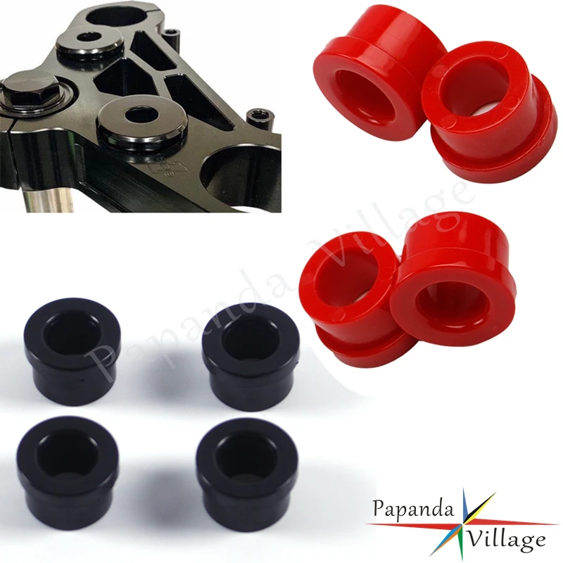 For Harley Touring 1983-2021 Softail 18-21 Polyurethane Motorcycle Handlebar Rise Vibration Damping Riser Bushings Hardware Kit