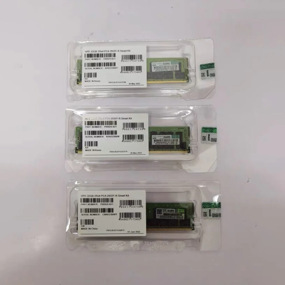 1 ชิ้น 32GB สําหรับ HPE P00924-B21 P03052-091 P06189-001 หน่วยความจําเซิร์ฟเวอร์ 2Rx4 PC4-2933Y-R DDR4 ชุดสมาร์ท
