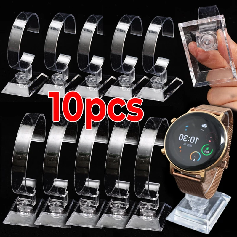 Présentoir à bijoux C-Circle pour montres, support amovible en acrylique transparent pour décorations, présentoir de vente au détail, support de rangement pour bracelets