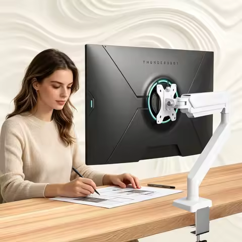 Single Monitor Arm Mount – Height Adjustable, 13–32" product image