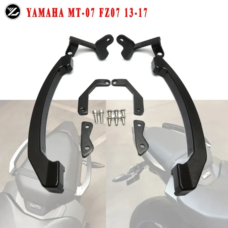 Motorcycle Tail Rear Seat Passenger Pillion Handle Grab Bars Armrest for Yamaha MT07 FZ07 2013 2014 2015 2016 2017 13-17