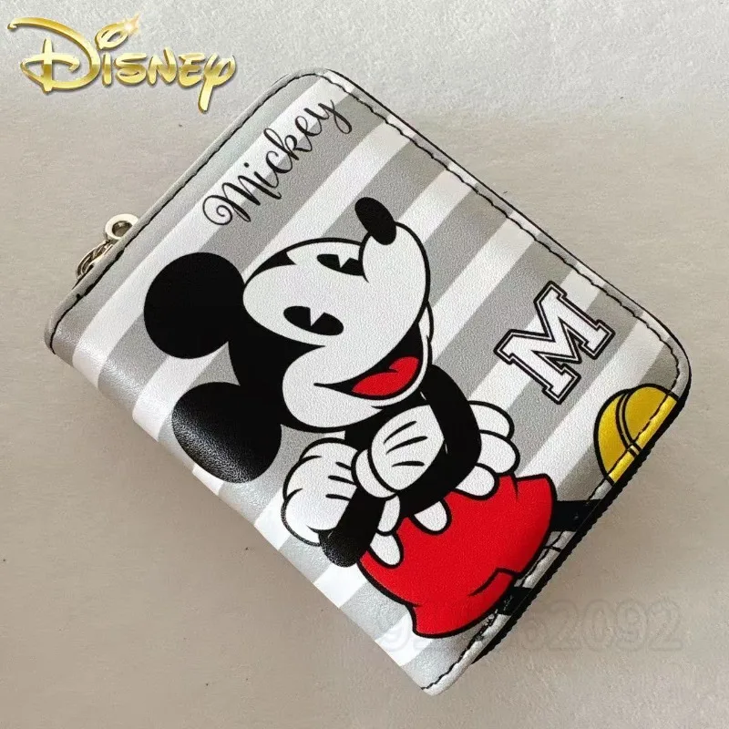Disney Mickey New Women's Coin Purse Luxury Brand Fashion Children's Coin Purse PU Multi-Card Slot Cartoon Cute Mini Coin Purse