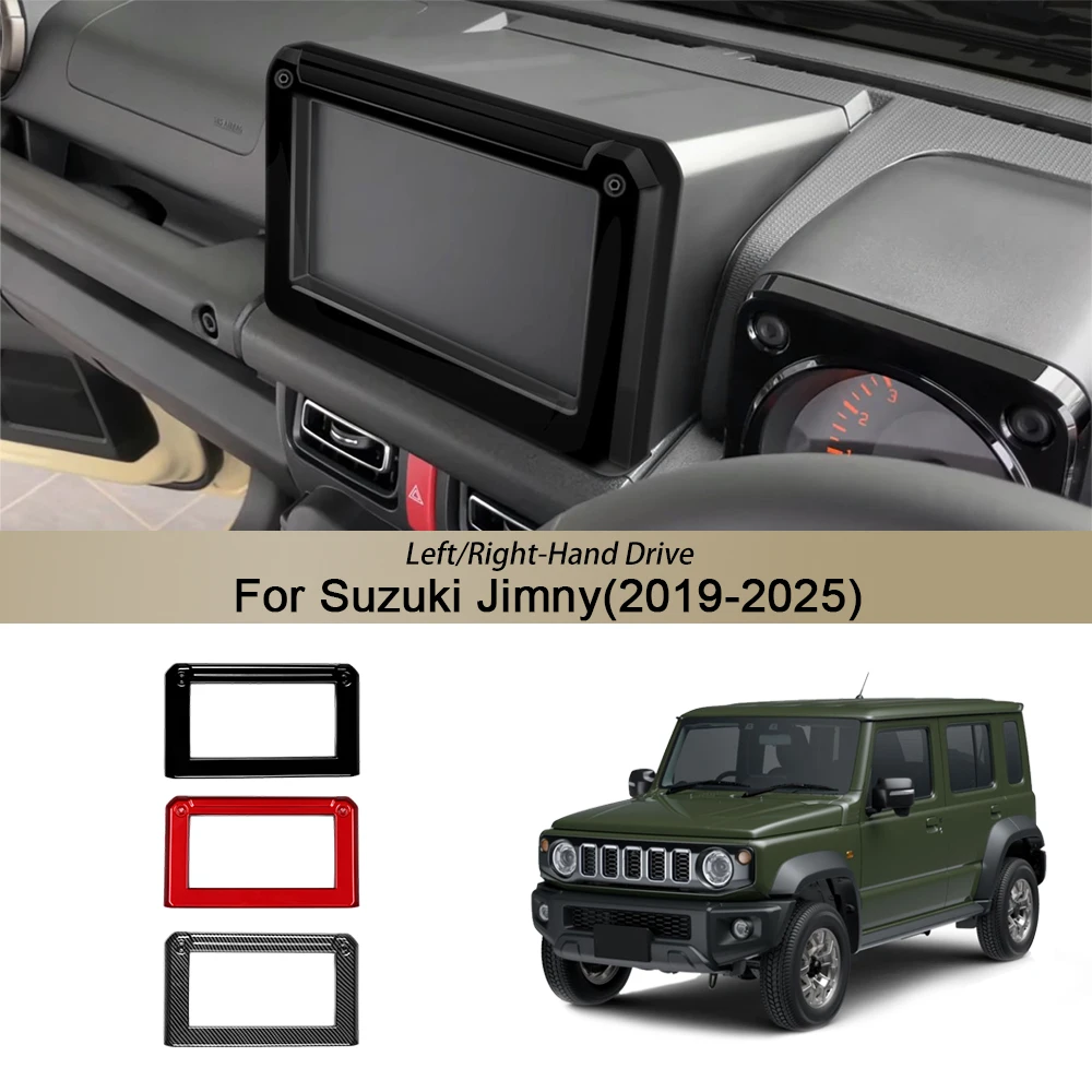 

Carbon Fiber GPS Navigation Screen Frame Trim For Suzuki Jimny 2019-2025 Anti-Scratch Interior Decoration Accessories Auto Parts